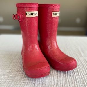 Hunter glitter rain boot